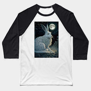 white hare 8 Baseball T-Shirt